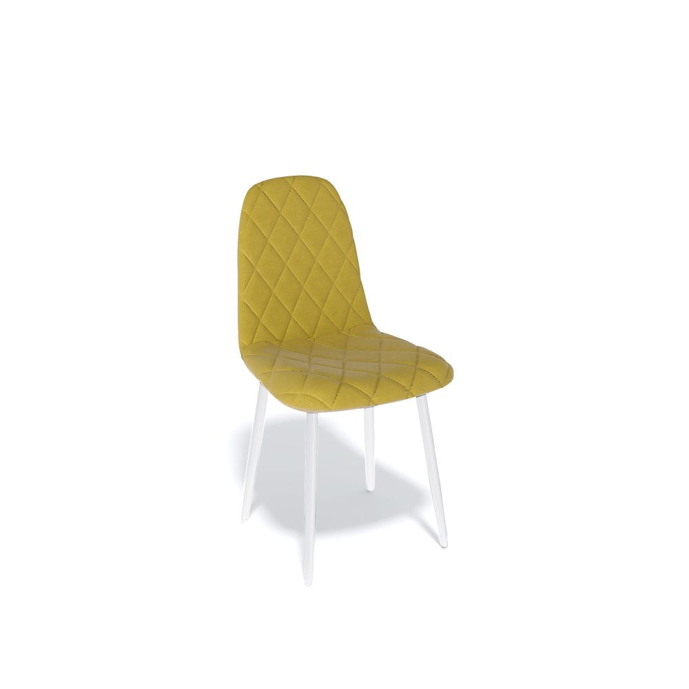 Комплект из двух стульев Kenner 152KR, белый-желтый