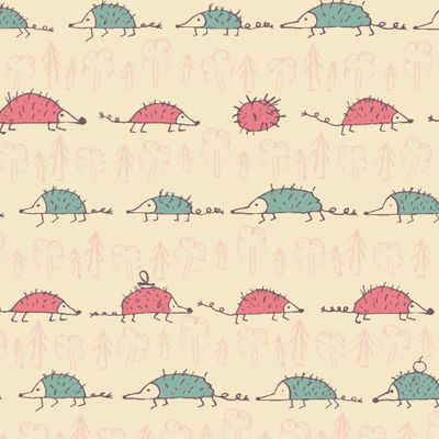 Детский рисунок ежа