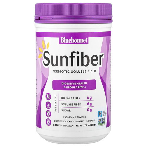 Bluebonnet Nutrition, Sunfiber®, пребиотическая растворимая клетчатка, 210 г (7,4 унции)