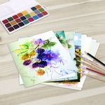 Папка для акварели А4, 10л., 270 г/м2, мелкое зерно, BRAUBERG ART CLASSIC, "Осенняя аллея", 114397