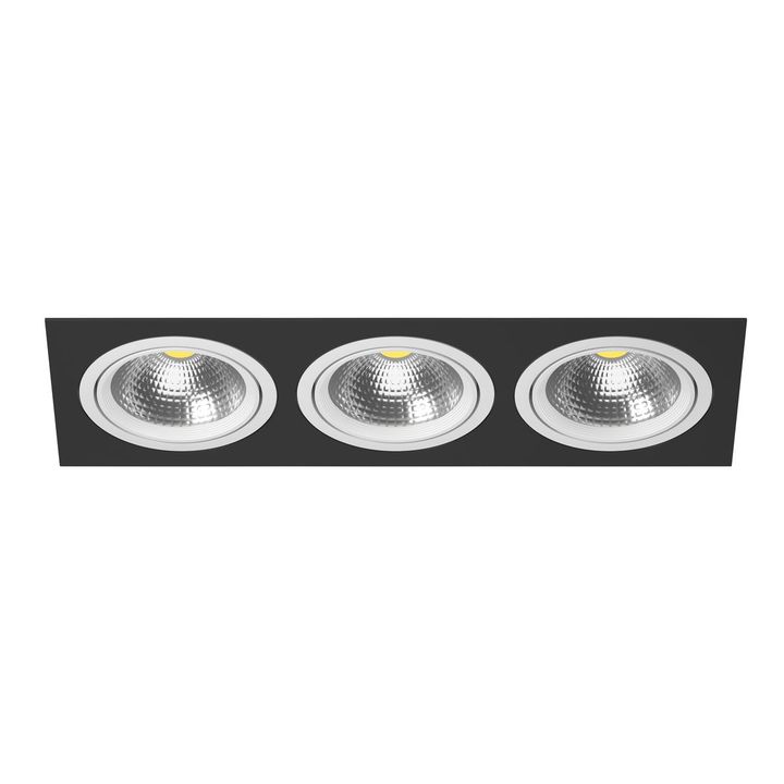 Комплект из светильника и рамки Lightstar Intero 111 (217837+217906+217906+217906) i837060606
