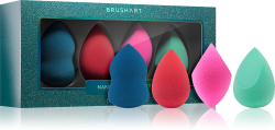 BrushArt Make-up Sponge Set Blue Galaxy - Губка для макияжа BLUE GALAXY BLUE GALAXY, 4 szt.