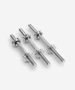 Гриф гантельный BB-107 d=25 мм, металлический, хромированный, 35 см