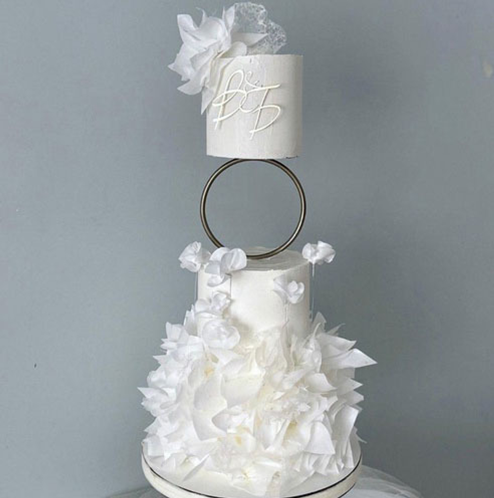 Подставка межъярусная с Кольцом (металл) d низ-16 см,верх-14 см