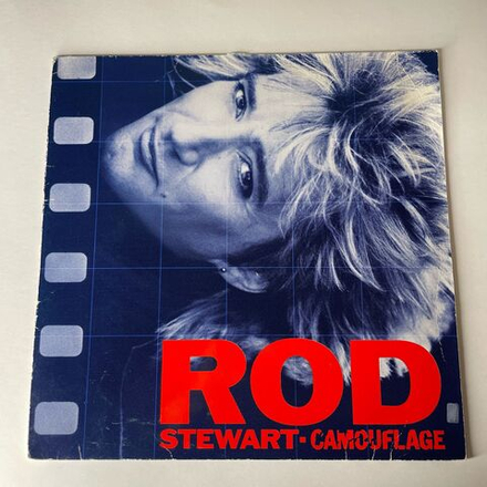 Винтажная виниловая пластинка LP Rod Stewart Camouflage (Германия 1984) Infatuation