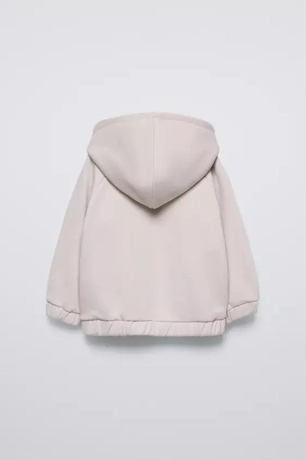 ZARA ХУДИ С НАДПИСЬЮ, КАМЕННО-СЕРЫЙ