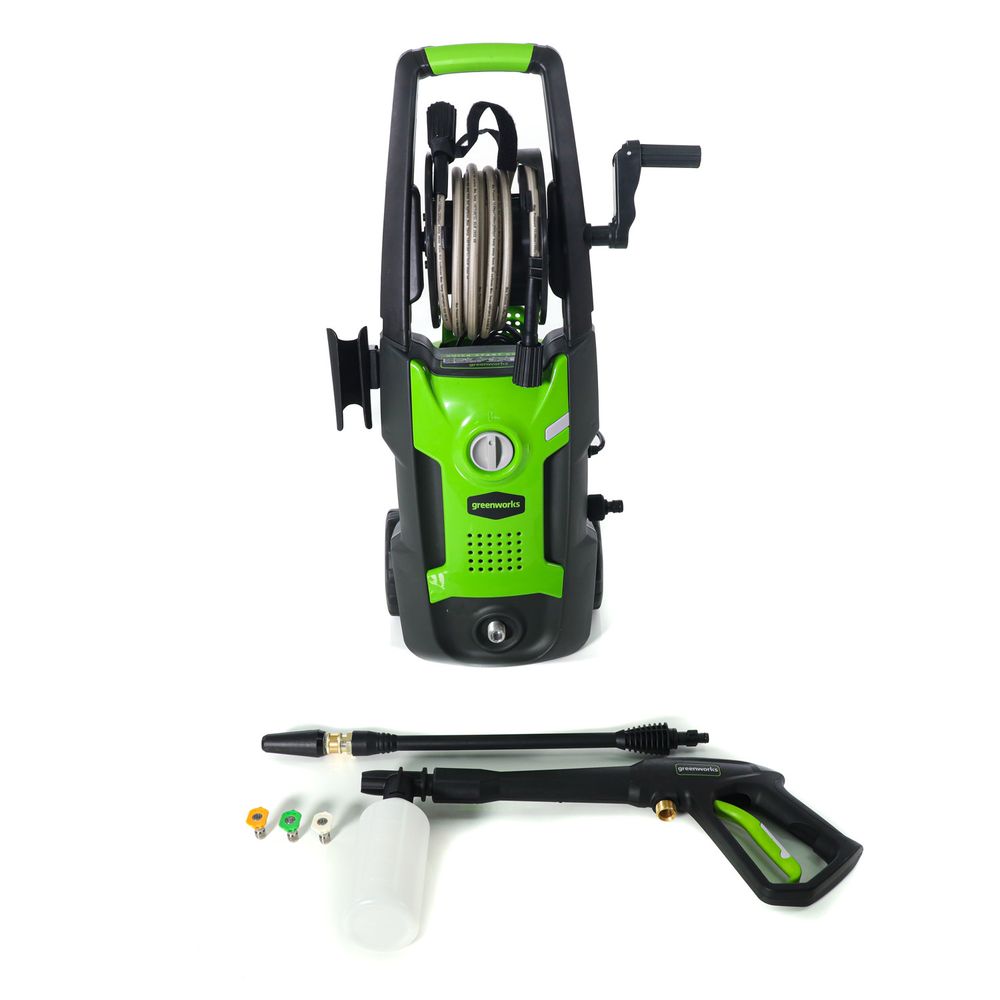 Мойка высокого давления электрическая Greenworks GPWG4II  Арт. 5106507, 1800 Вт,  130 бар