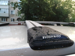 Багажник на рейлинги для Mercedes ML-Class II (W164)5 дв. SUV 2005-2011 ,серый