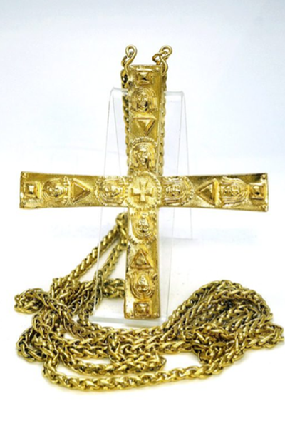Крест священника “Хвала Господу” (золочение)