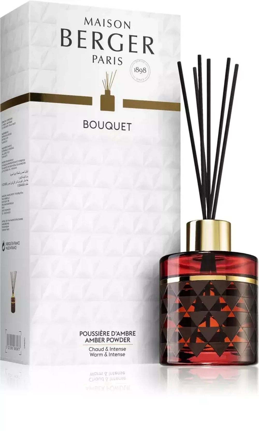 Maison Berger Paris - Набор палочек Clarity Bordeaux + ароматическое масло с янтарной пудрой 115 мл / артикул   6397  / GTIN 3127290063977