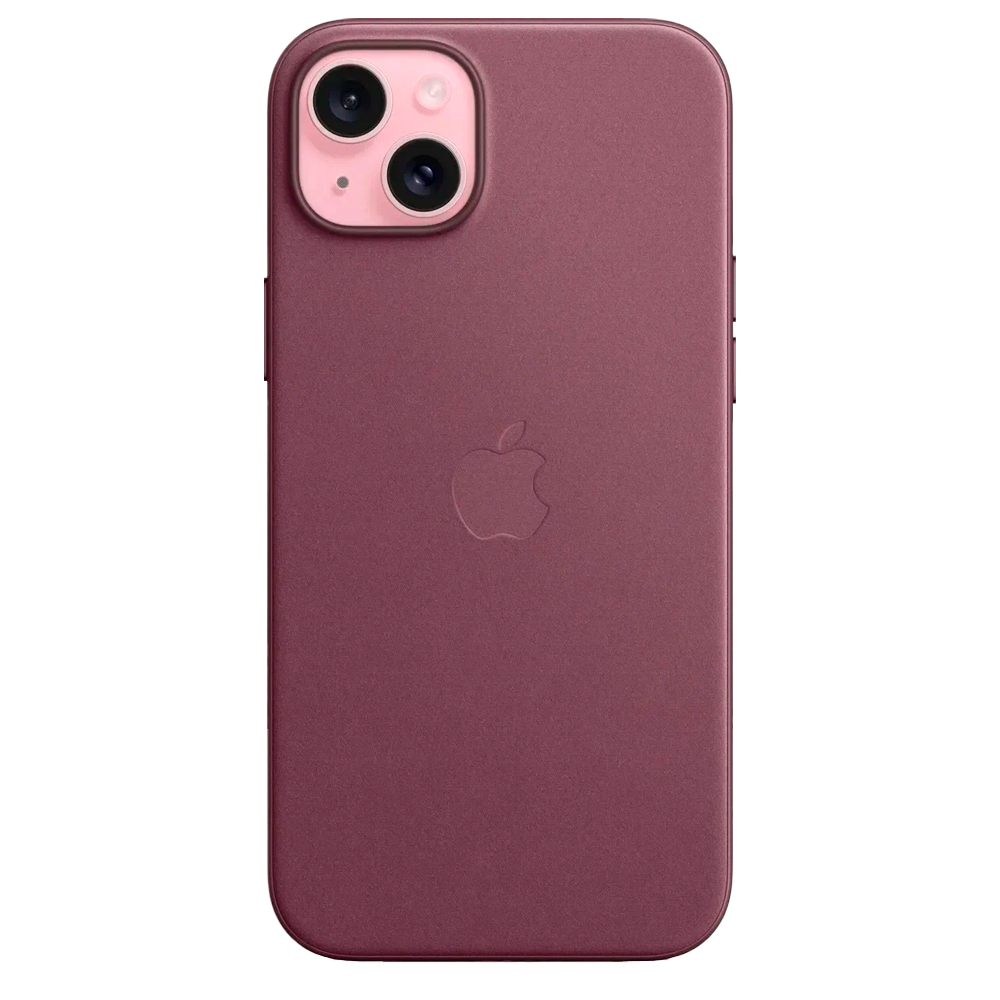 Тканевый чехол с поддержкой MagSafe Apple FineWoven Case для iPhone 15 Plus, Mulberry (Красная шелковица)