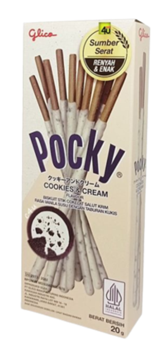 Pocky бисквитные палочки со вкусом печенья и крема