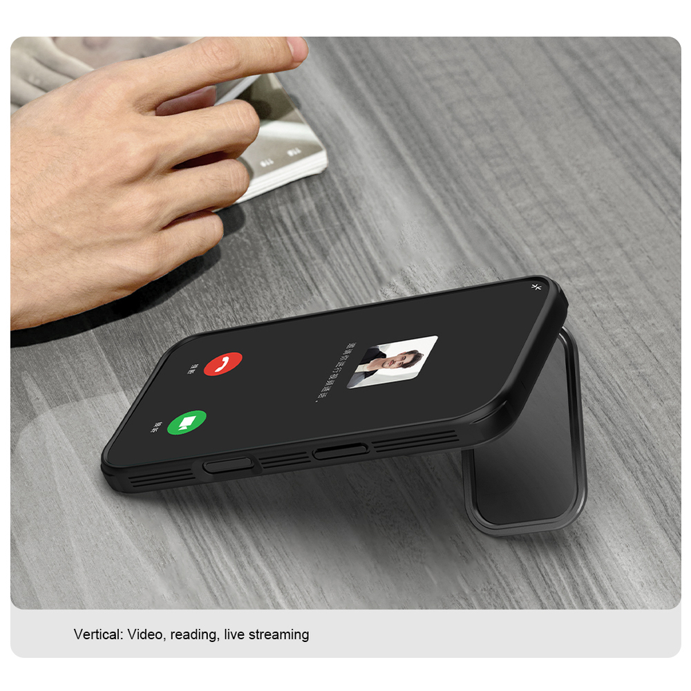 Чехол тонированный от Nillkin с MagSafe на iPhone 17 Pro, серия CamShield Prop Magnetic Case (версия с прозрачной крышкой объектива)