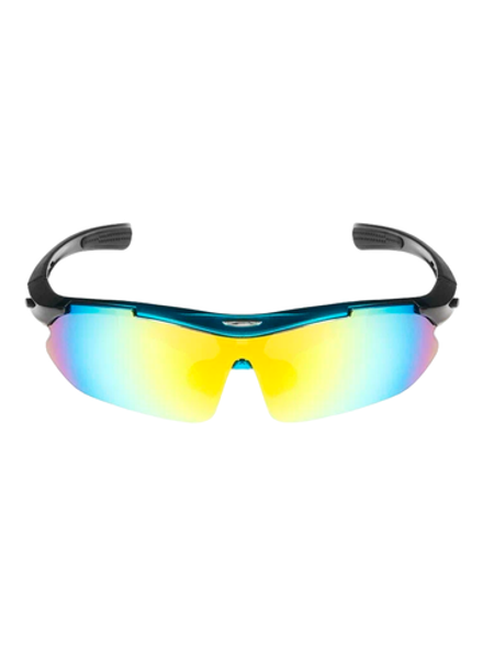 Очки поляризационные Sport с 5 сменными линзами. Синяя оправа