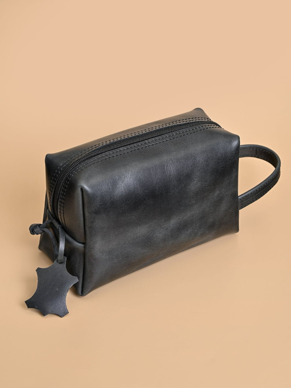 Несессер классический из натуральной кожи (чёрный)