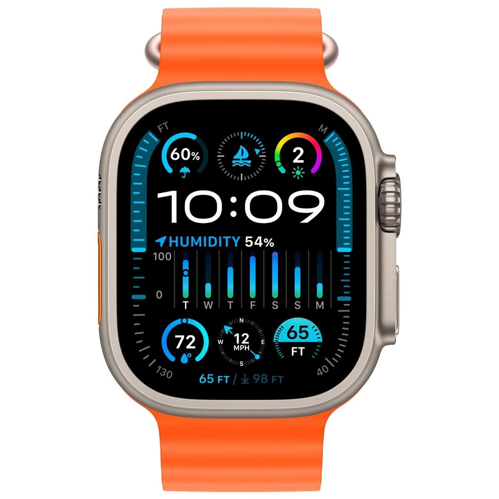 Умные часы Apple Watch Ultra 2 49mm Titanium Ocean Band Orange