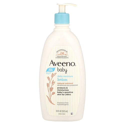 Aveeno, Baby, увлажняющий лосьон для ежедневного применения, без отдушки, 532 мл (18 жидк. унций)