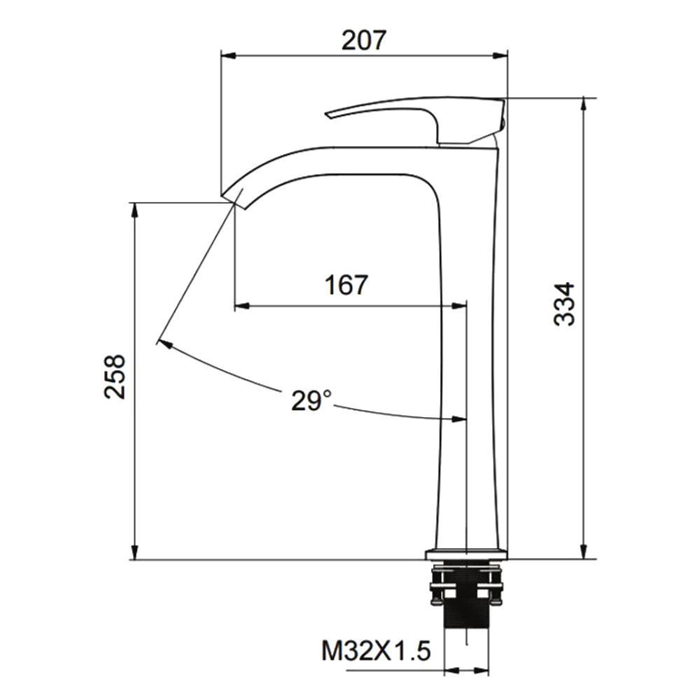Смеситель для раковины Gappo G1007-81