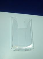 Карман буклетница 1/3А4 верт (акрил + скотч) 25мм