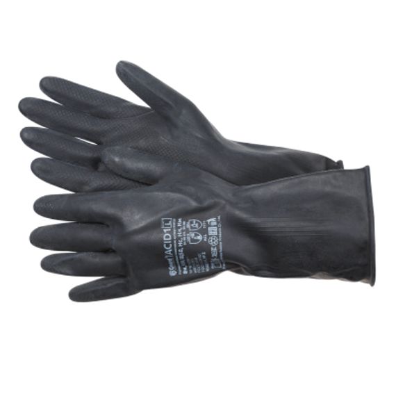 Перчатки Gward ACID1 усиленные, резиновые, технические, КЩС