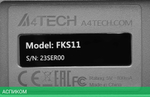 Клавиатура A4Tech Fstyler черный/серый (FKS11)