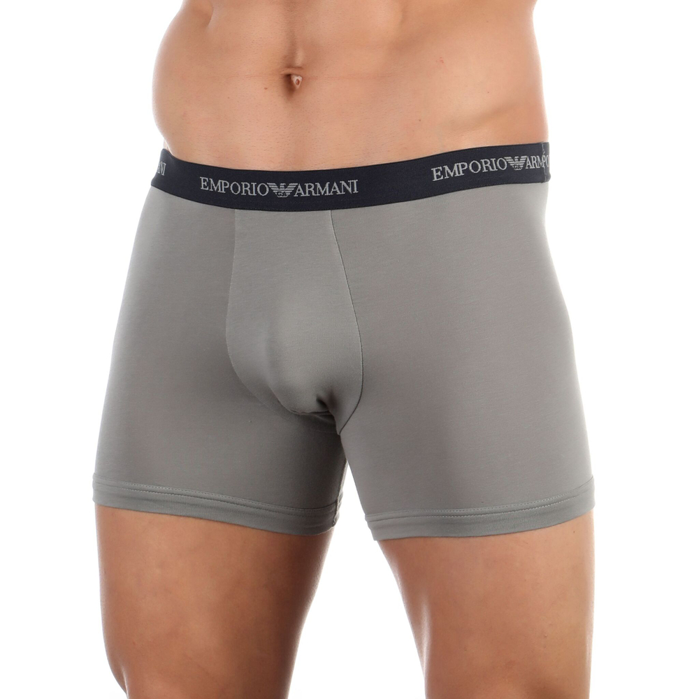 Набор из 2 трусов-боксеров Emporio Armani - черных и серых (Размер: XXL) (Цвет: разноцветный)