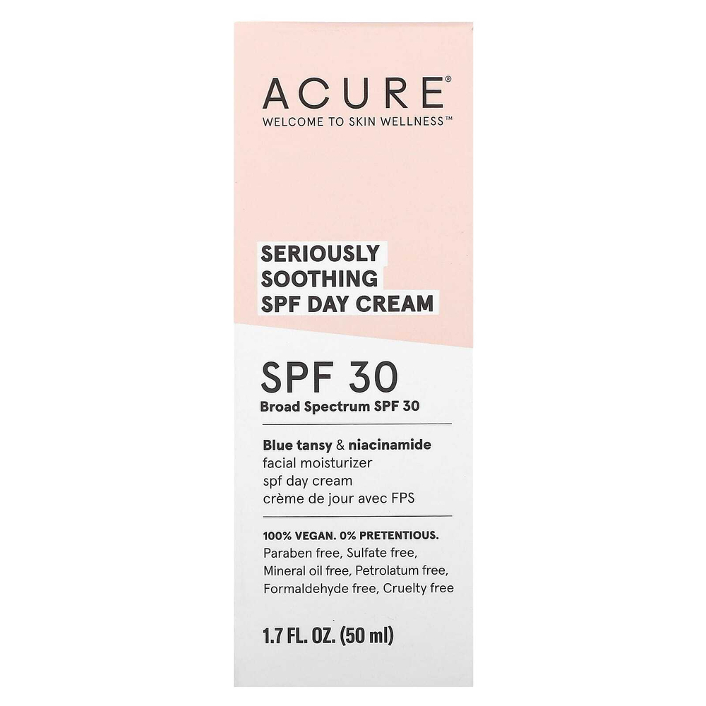 ACURE, Seriously Soothing, дневной крем с SPF, SPF 30, 50 мл (1,7 жидк. унц.)