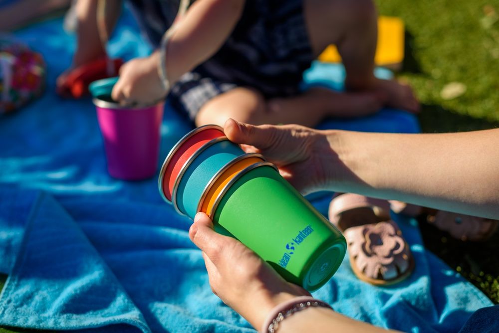 Набор стаканов Klean Kanteen Kid Cup 10oz (296 мл) Beach Ball - 4 шт