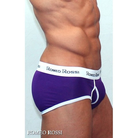 Мужские трусы брифы баклажановые Romeo Rossi RR366-5 Brief