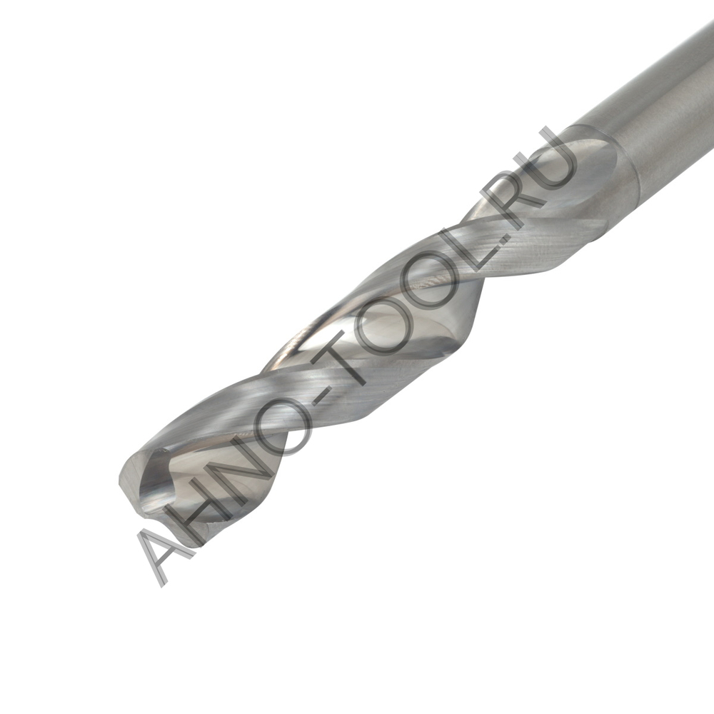 Сверло 10.0мм  твердосплавное 5D без подвода СОЖ. SP-N800051000 VHM AHNO по алюминию и  цвет.металла