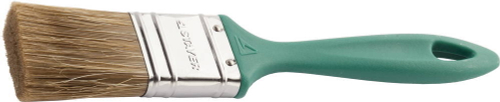 Кисть плоская STAYER ″LASUR-EURO″, смешанная (натуральная и искусственная) щетина, пластмассовая ручка, 38мм