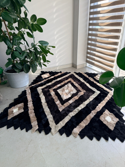 Покрывало меховое ковер из шкуры овчины