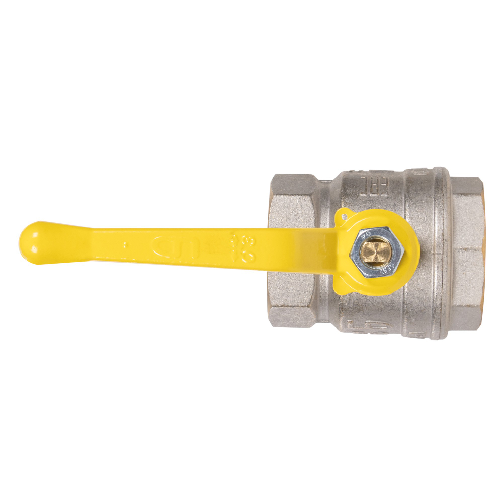 Кран шаровой латунный LD Pride 47.50.В-В.Р GAS Ду 50 Ру 25 вн-вн (рычаг)