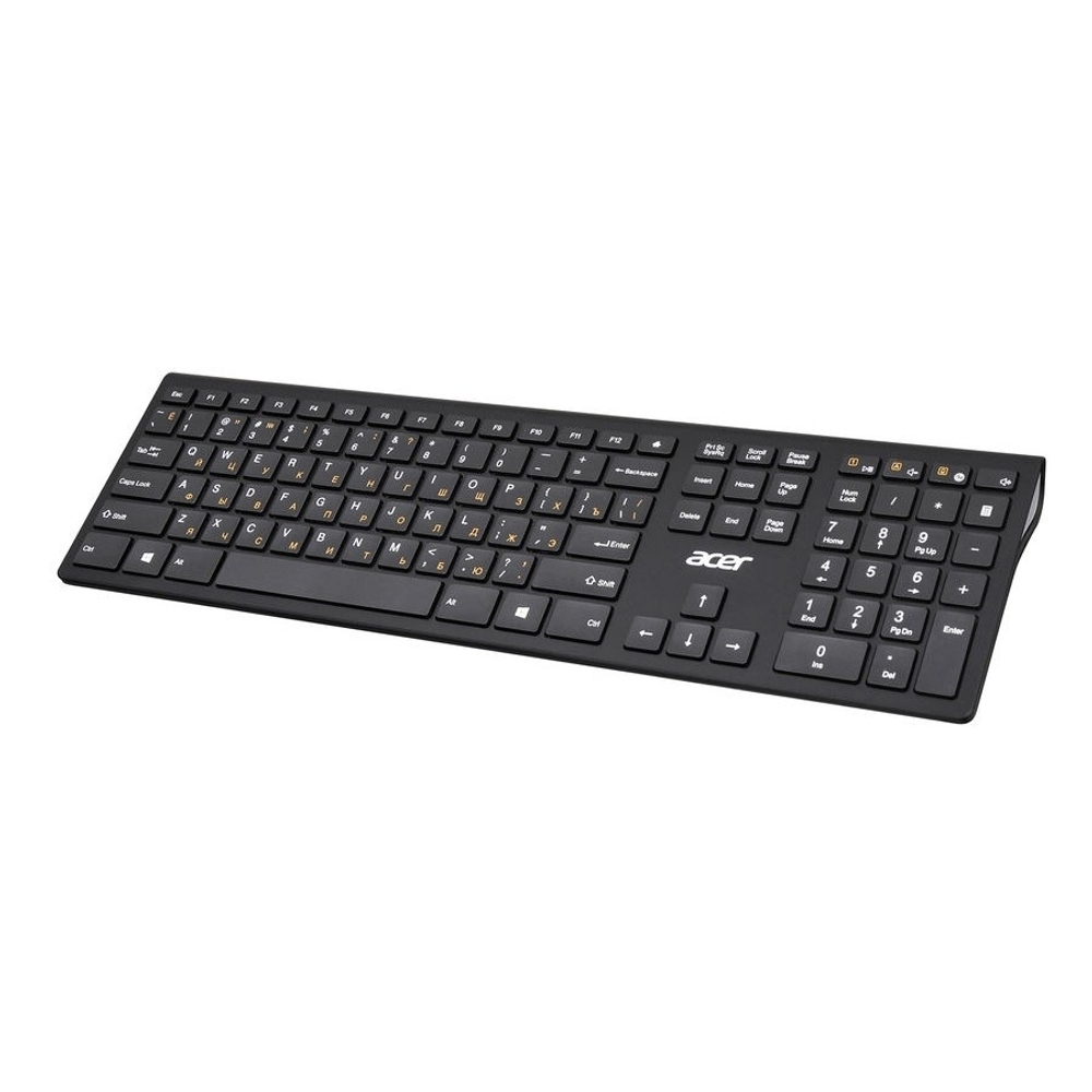Клавиатура Acer OKR020 [ZL.KBDEE.004] wireless keyboard USB slim Multimedia black Клавиатура беспроводная