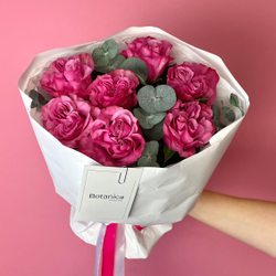 Моно букет из 7 пионовидная роз сорта Кантри Блю 310120263