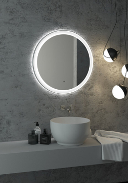 Зеркало "Planet white Led" D 700 с бесконтактным сенсором
