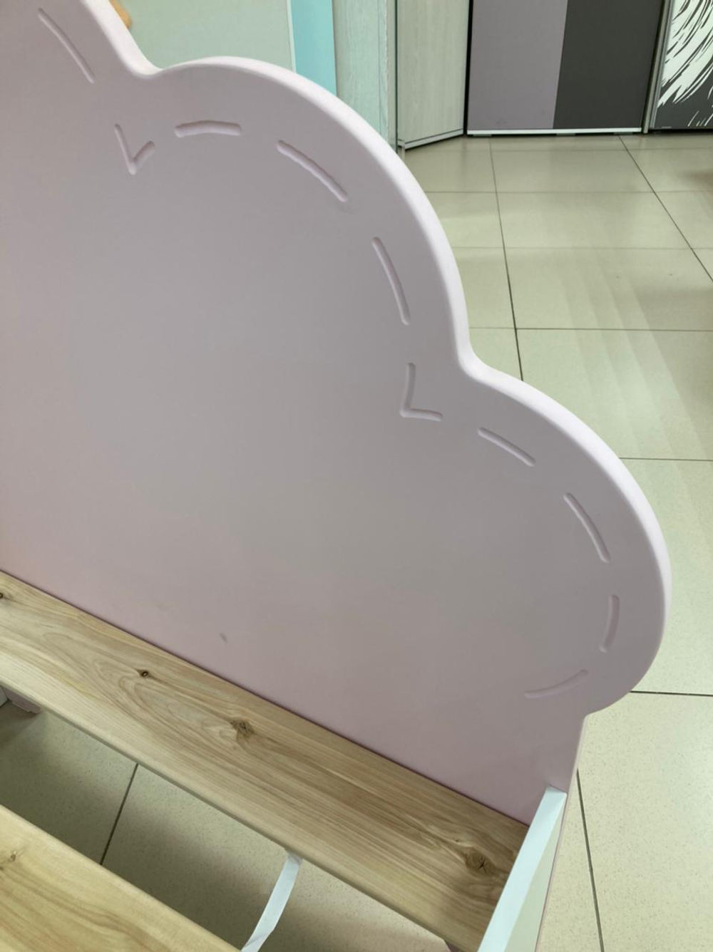 Кровать Облако 800*1600 белый/орхидея