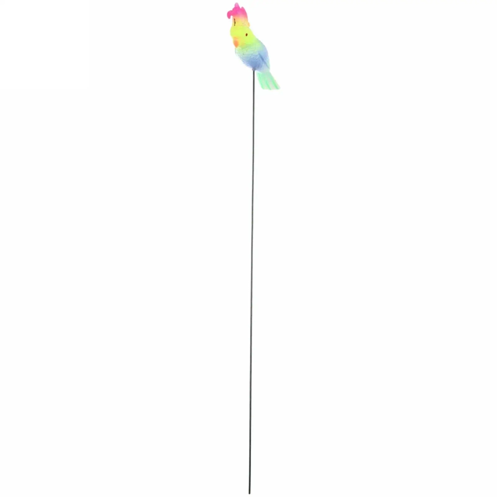 Фигура на спице «Попугай какаду» 15*40см для отпугивания птиц