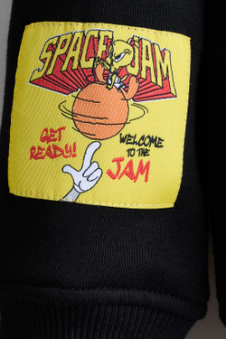 H&M Толстовка с капюшоном и принтом, черный