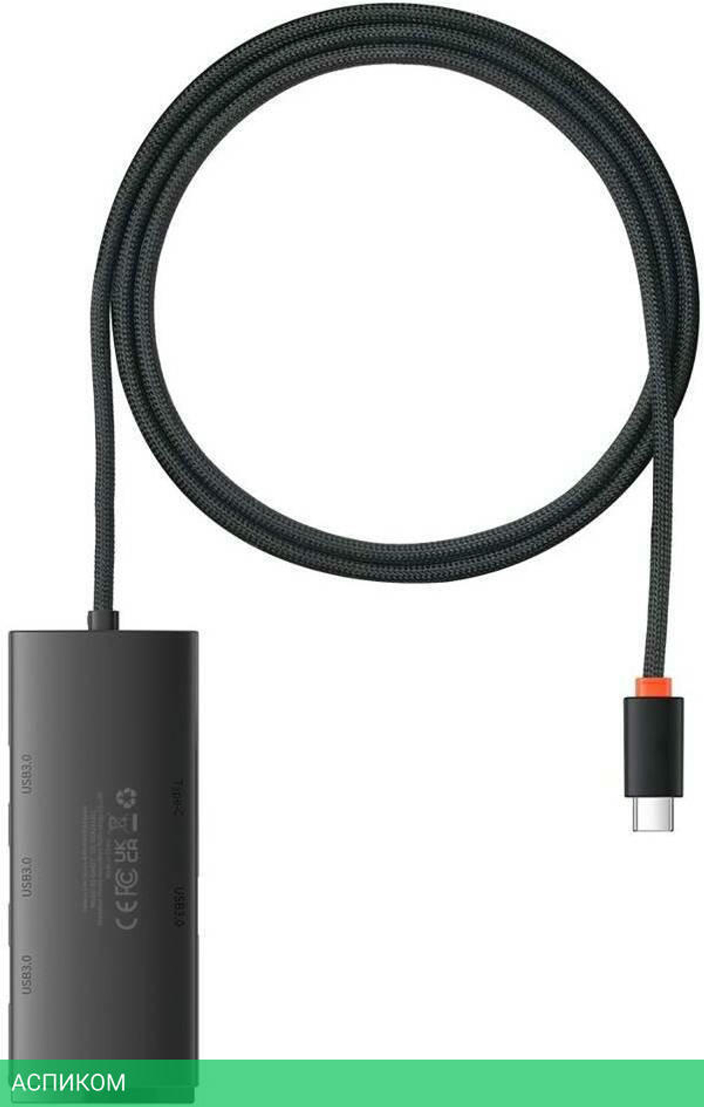 USB-хаб Baseus Lite Series Black (WKQX030401)