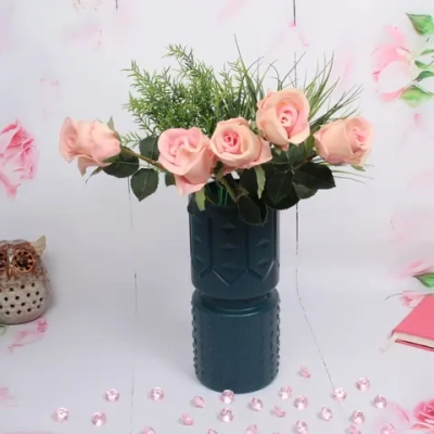 Ваза из пластика «Marlen-Софи» 3л 27,5*12см цвет синий