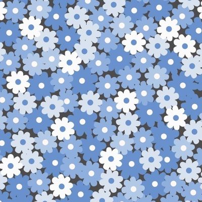 Цветы в голубых и белых тонах