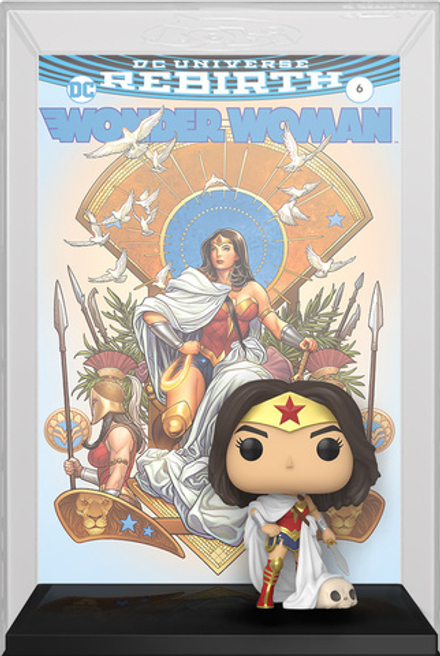 Фигурка Funko POP! Comic Covers DC Wonder Woman 80th Wonder Woman (Rebirth) On Throne