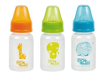 Бутылочка 140мл, ПП, силикон, медленный поток, 0+