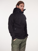 Худи Варгградъ мужской чёрный "Скаут" с начёсом