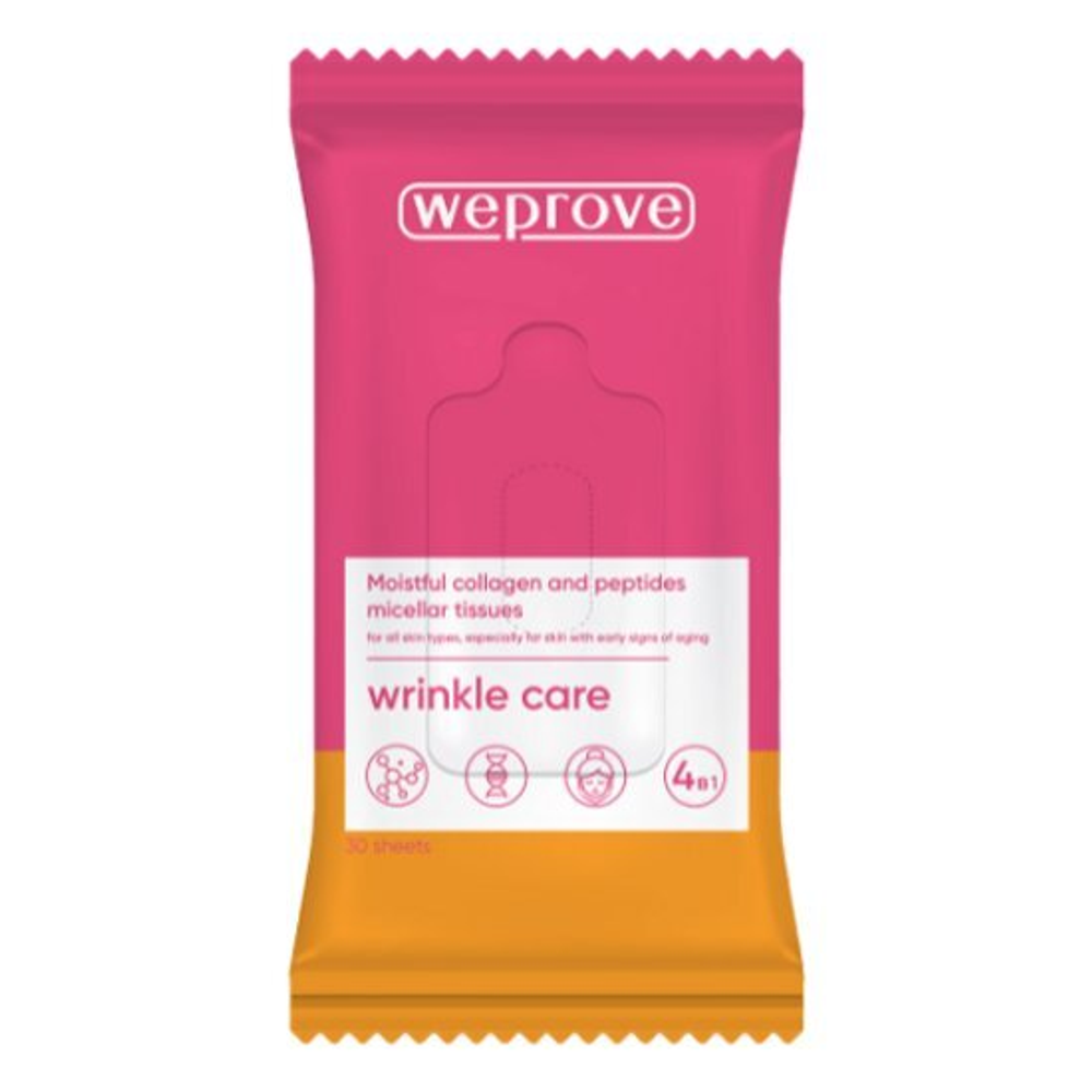 [Weprove] Мицеллярные салфетки с коллагеном и пептидами, 30 шт