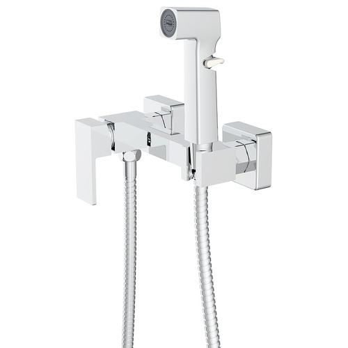 Гигиенический душ Azario Seyne со смесителем, керамический картридж, шланг 150 см, хром (AZ-KFX05)