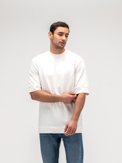 Футболка мужская плотная. Белая