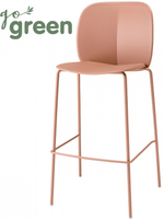 Стул пластиковый полубарный Scab Design Mentha Go Green, карамель