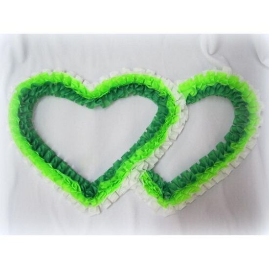 Свадебные сердца для украшения машины